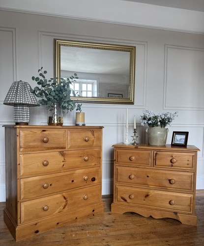 Beautiful pair antique pine - pair,