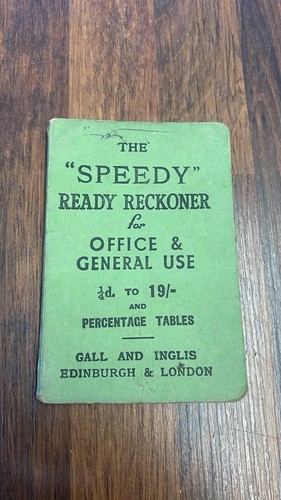 Vintage speedy ready reckoner - vintage,