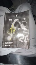 Signed Authentic Arne Slot Jota Liverpool Vs Bournemouth Official Match Program