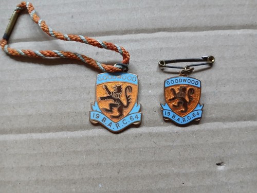 Barc goodwood badges 1964 - barc.,