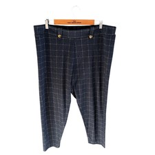 Ladies Navy Cropped Leggings