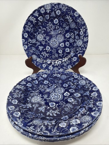 Royal wessex blue white floral - blue,