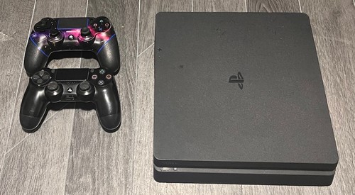 Sony playstation slim black - playstation,