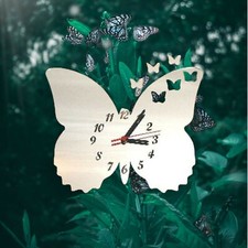Frilly Butterfly Shaped Clocks