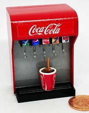 Dolls House Coca Cola Drinks Machine Dispenser 1:12 Scale Coke Accessory tumdee