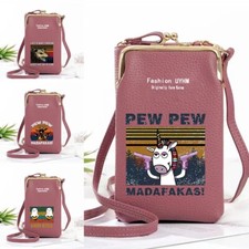 Classic PU Leather Pouch Mobile Phone Bags Handbags Crossbody Purse Wallet