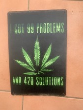 5 MARIJUANA Tin Metal