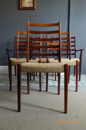 Swedish rosewood dining chairs