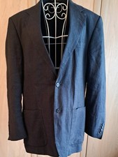 M&S Collezione Italian Linen Jacket, Navy. Size 40 M