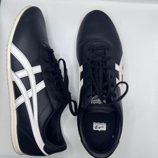 Rare Onitsuka Tiger Black Tai-Chi-Reb Asics Black Leather Sneakers