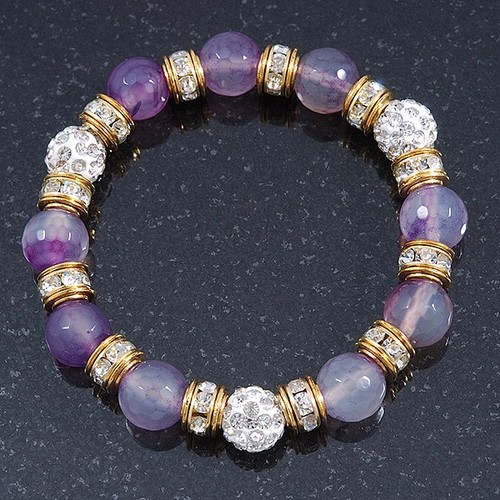 10mm faceted lavender agate - 10mm,