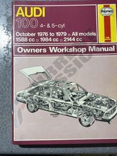 428 AUDI 100 4+5 CYL 1976 - 1979 ALL MODELS HAYNES OWNERS WORKSHOP MANUAL 428
