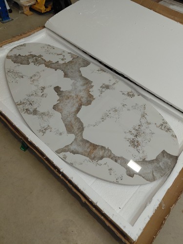 Lovely marble effect oval - marble-effect,