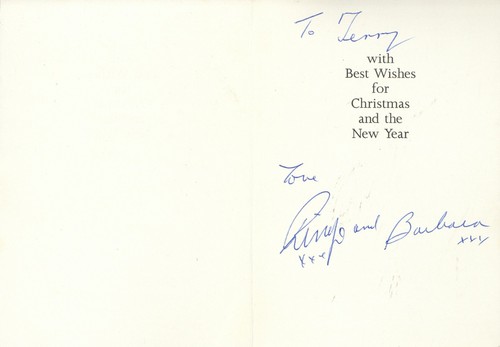 Ringo starr signed - ringo,