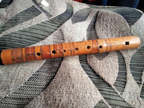 Antique japanese bamboo flute - bamboo,