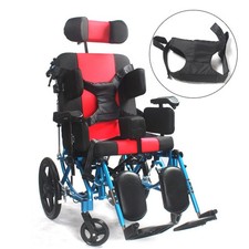 24" Folded Portable Athletic Wheelchair Disabled Trolley Aluminum Alloy 38CM √