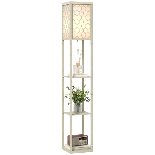 Floor lamp with shelves - lamp,