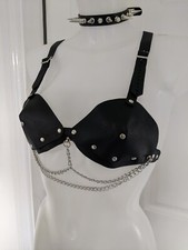 Black Leather Bra Erotic