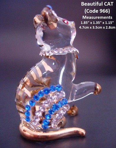 Beautiful glass cat - glass, kitten