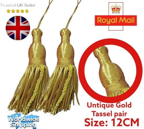 Untique gold bullion tassels - untique,