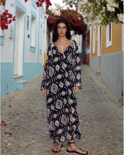 Zara semi sheer maxi - maxi, kaftan