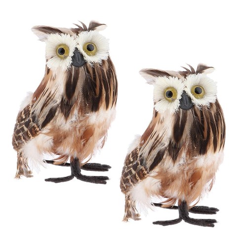Artificial owls furry - 2x,