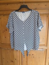 Womens Short Sleeve Tie-Front