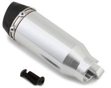 Hot Racing LPC300P08 1:4 PM-MX Motorcycle Heat Treating Titanium look Tuned Pipe