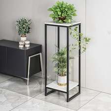 2-Tier Plant Stand Indoor Tall Display Shelf Corner Flower Pot Holder Garden