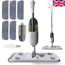 Spray Mop for Floor Cleaning 5 Reusable Microfibre Pads 550ml Water Bottle Tank