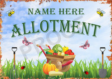 Allotment Personalised Metal