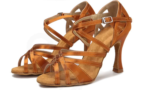 Satin latin dance shoes tango - satin,
