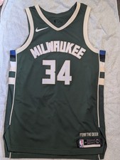 Milwaukee Bucks Icon NBA Authentic Jersey - Giannis Antetokounmpo 34 - Medium