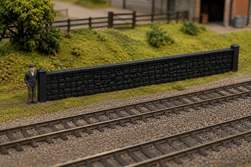 Scale gauge brick wall - ho,