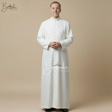 White Clergy Cassock Roman