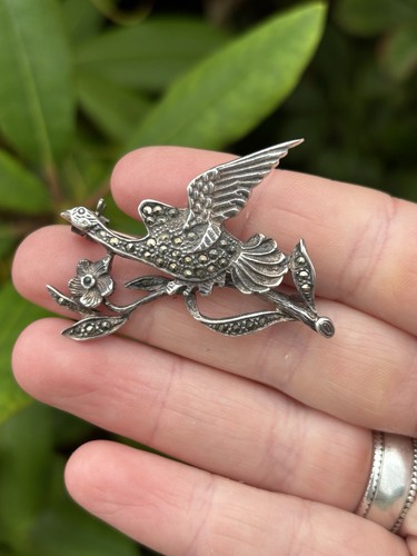 925 sterling silver marcasite - 925,