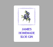 Large Sloe Gin Bottle Stickers