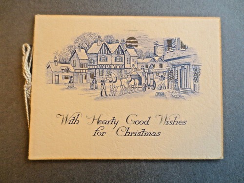 Vintage christmas card - vintage, 1930s