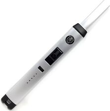 USB Candle Lighter by Martian Fire - Silver - Double Safety Lock, Flameless