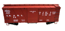 USA TRAINS (G SCALE) BOX CAR R-1425 - SANDY RIVER & RANGELEY LAKES RR #14