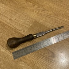 Vintage Wooden Handled Cabinetmakers Flat Bladed Screwdriver British Made 10”