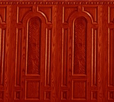 Dolls house wallpaper wainscot - house,