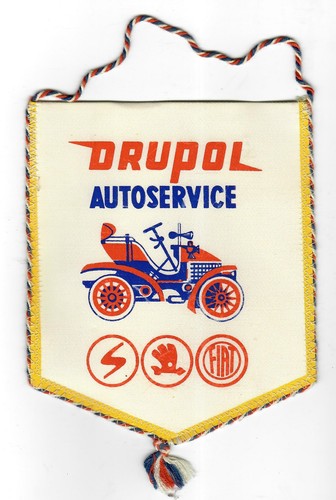 Old car pennant trabant - old, pennant: