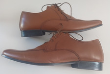 Tan Brown Leather Shoes for men, size 8/ 42, NEXT Hell for Leather, standard fit
