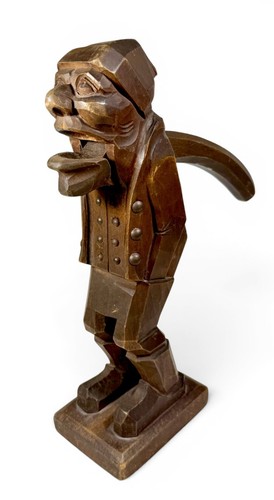 Antique wood hand carved black - antique,