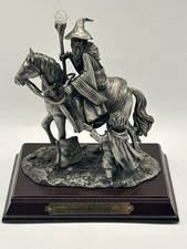 Vintage Gandalf And Frodo Lord Of The Rings  Pewter Figurine Tudor Mint 5042 