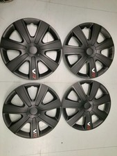 15" x 4 Wheel trims fit Peugeot 207 208 307 Partner  Looks carbon silver