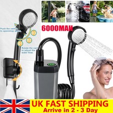 Portable Camping Shower USB Rechargeable Electric Shower Pump for Garden Outdoor