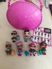 Lol surprise glam glitter series dolls bundle with storage case It qt dj bb