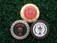 Set of 3 x Collectable Metal Golf Ball Markers - Ryder Cup 1989